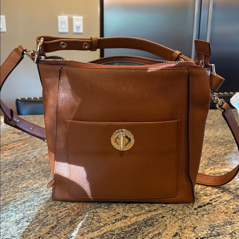 Tan Leather Cole Haan Crossbody Bag